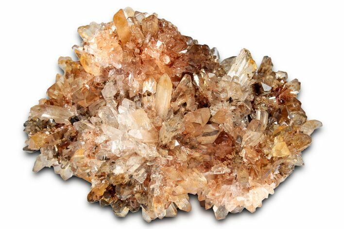Sparkling Orange Creedite Crystal Cluster - Durango, Mexico #348147